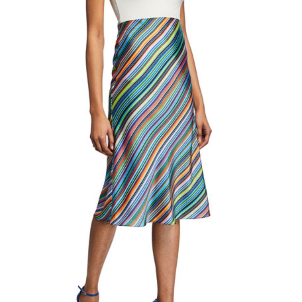 Milly Rainbow Striped Skirt